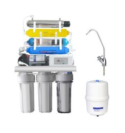 Plastiek 7 van de het Waterfiltratie van de Stadium Omgekeerde Osmose het Systeem220v Voltage Vriendschappelijke Eco -